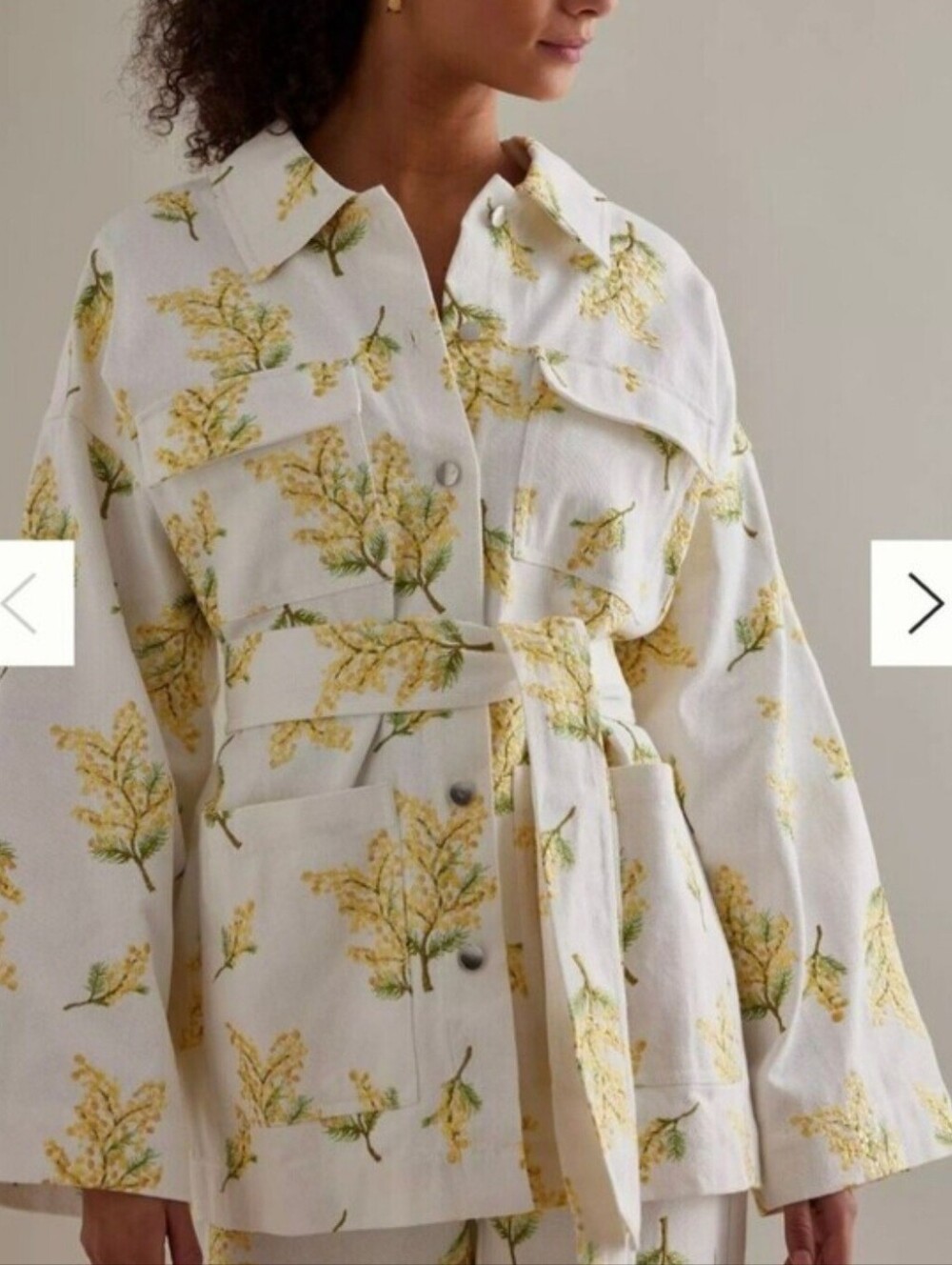 Stella Nova Anthropologie Sara Sia Utility Jacket 100% Organic Cotton Size42 /XL